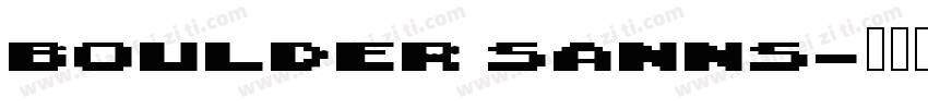Boulder sanns字体转换
